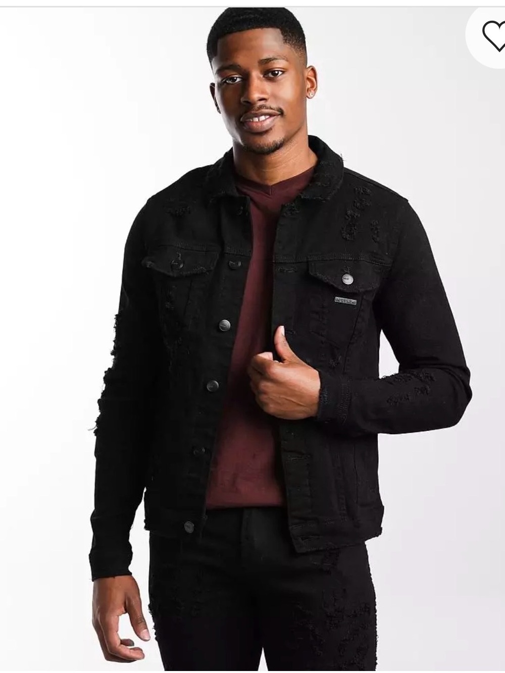 Preme Black Denim Stretch Jacket | medium | excellent condition
